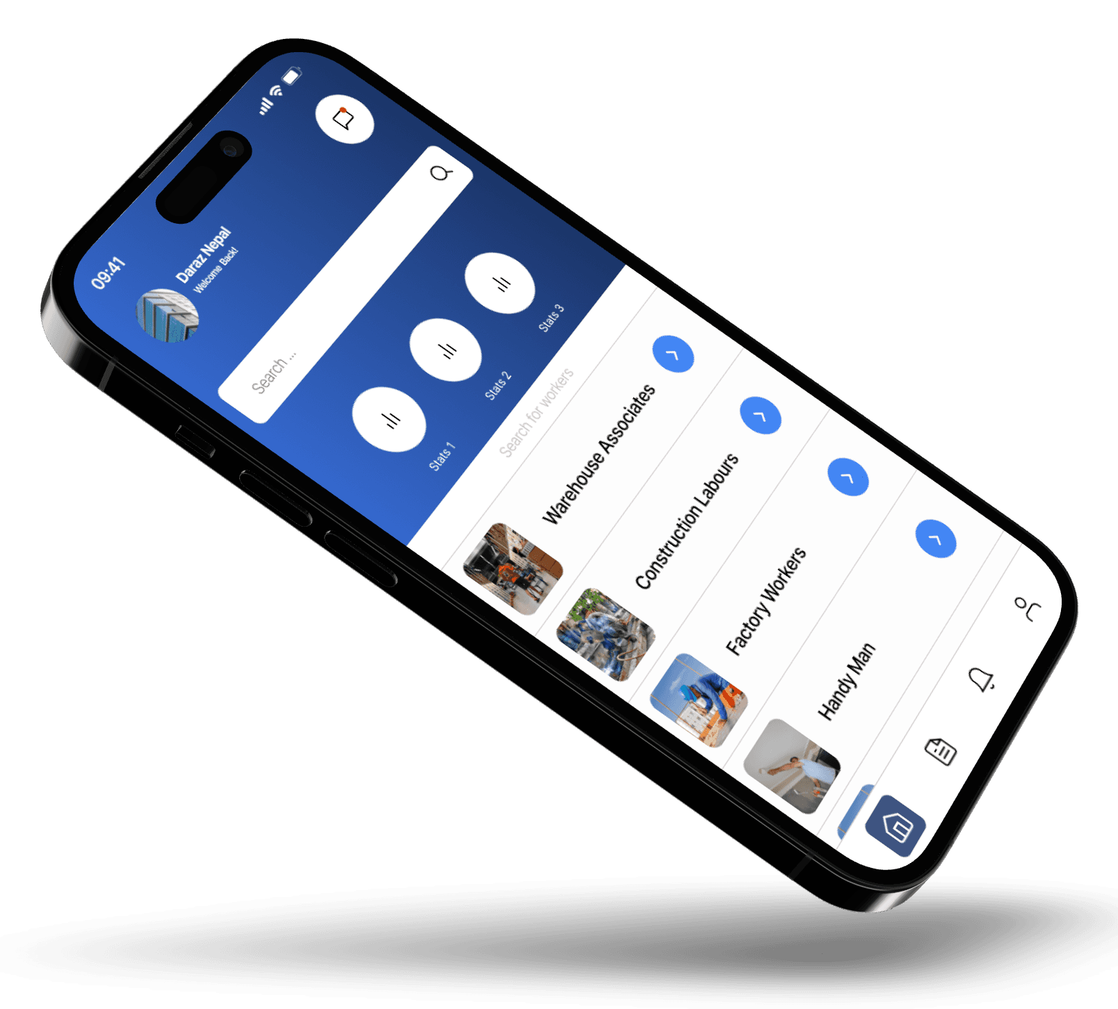 Swampers App on mobile
